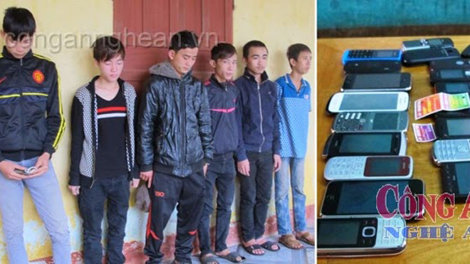 Các đối tượng và tang vật trong vụ việc