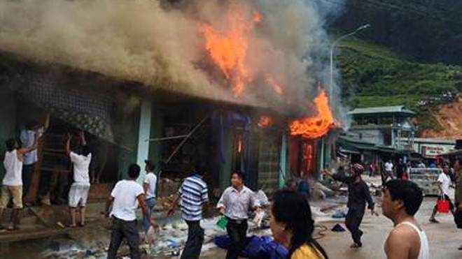 Hiện trường vụ hỏa hoạn khiến 1 phụ nữ mang thai bị tử vong.