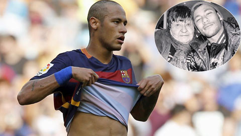 Neymar thể hiện tình cảm đáng trân trọng với người bà yêu quý của mình