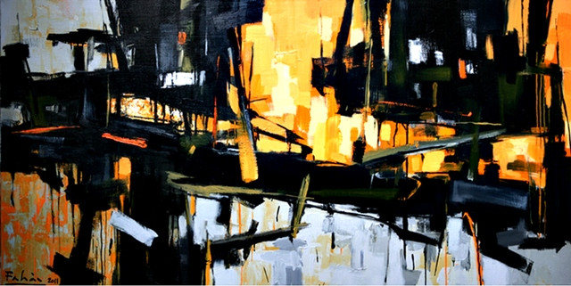 Bức tranh Mùa thu vàng của họa sĩ Phạm An Hải.