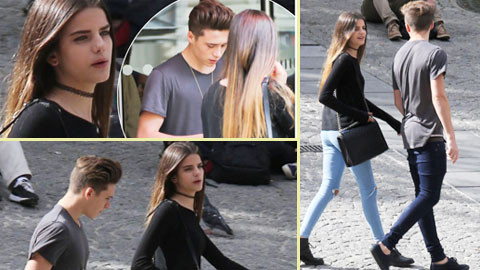 Những hình ảnh mới nhất của Brooklyn và nữ diễn viên Sonia Ben Ammar tại Paris