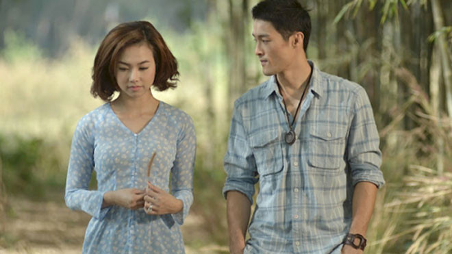 Đinh Ngọc Diệp và Johnny Trí Nguyễn trong phim Cưới ngay kẻo lỡ