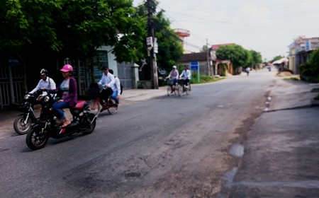 Đoạn đường xảy ra vụ tai nạn thương tâm.