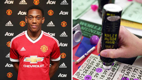 Trước tiên Anthony Martial phải học cách đếm số qua trò chơi Bingo
