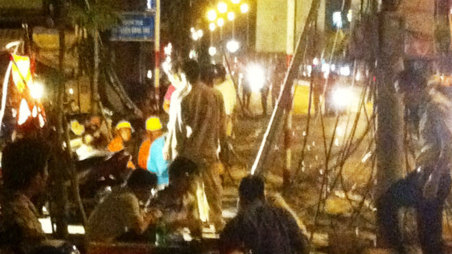 Vô số cáp viễn thông bị cháy, đứt