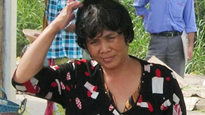 Bị cáo Đẹt với vết thương trên đầu trong lúc xảy ra vụ án.