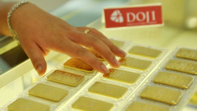 Giá vàng tăng mạnh. Ảnh: Anh Quân.