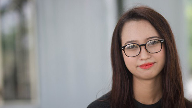 Vân đang là sinh viên năm thứ tư trường Đại học Giao thông vận tải TP HCM. Ảnh: TK.