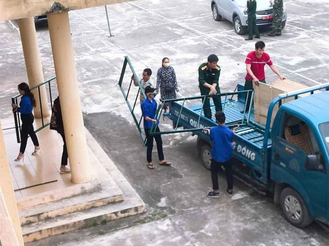 Tuổi trẻ khu vực biên giới dọn khu cách ly đón kiều bào