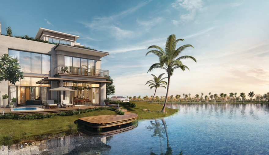 Mẫu biệt thự đầu hồi - Biệt thự Coral có diện tích đất từ 520-720m2, tổng diện tích sàn là 546.2m2m2