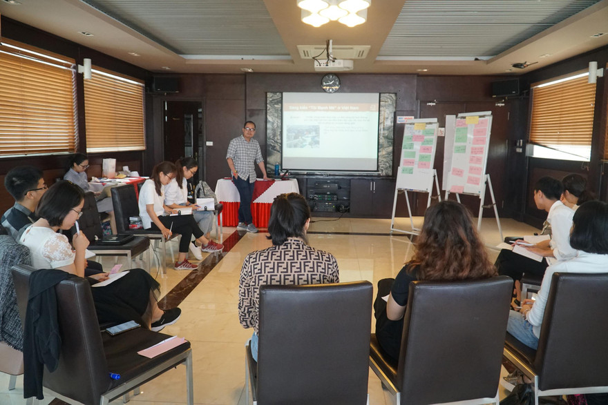 Không gian của buổi tập huấn về MEL