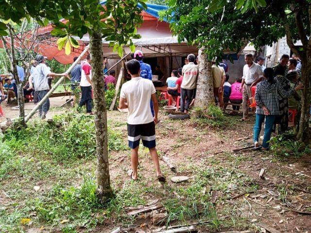 Ngôi nhà bà Ch. ở trước khi xảy ra vụ việc đau lòng