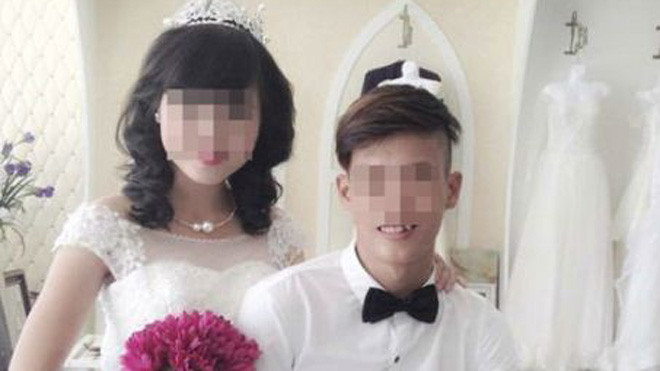 Cô dâu 14 tuổi và con trai của ông T.