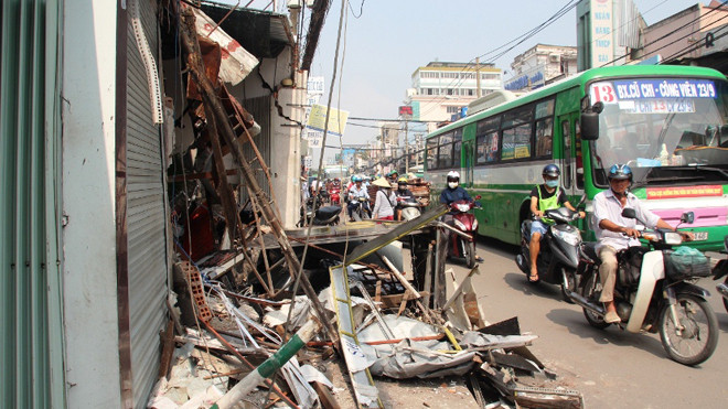 Hiện trường vụ việc.