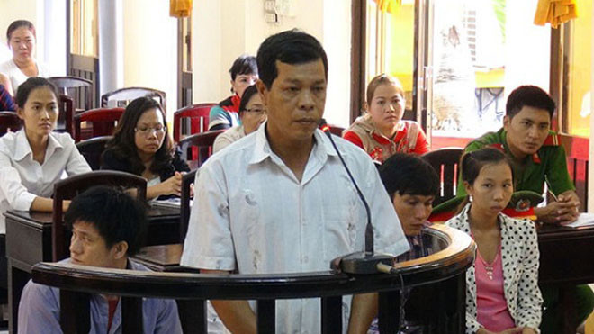 Bị cáo Trần Hữu Thọ tại phiên tòa. Ảnh: Tuổi trẻ