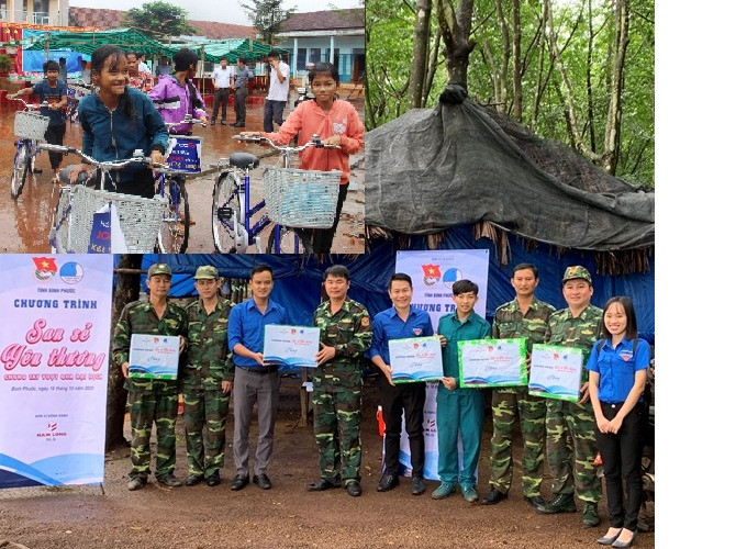 Tuổi trẻ Bình Phước tiếp sức cho học sinh, chiến sĩ vùng biên giới