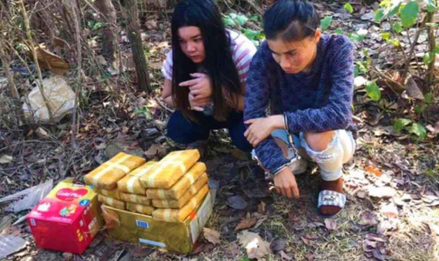 Nhóm buôn ma tuý truý người Lào bị trấn áp, bắt giữ khi tẩu thoát vào rừng