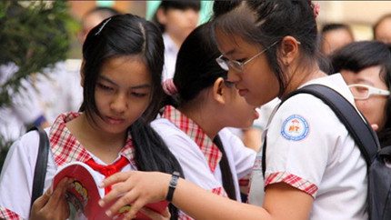 Năm nay, các trường THCS tại TPHCM sẽ tổ chức xét tuyển vào lớp 6 và không nhận các học sinh trái tuyến. Ảnh: Q.Định