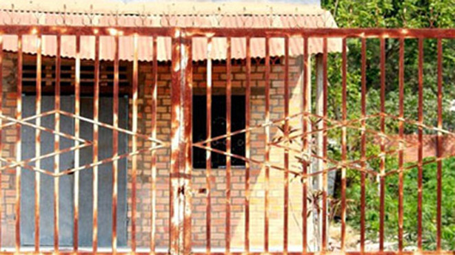 Căn nhà không số nơi Hậu chém chết người đàn ông cho là nhân tình của vợ.