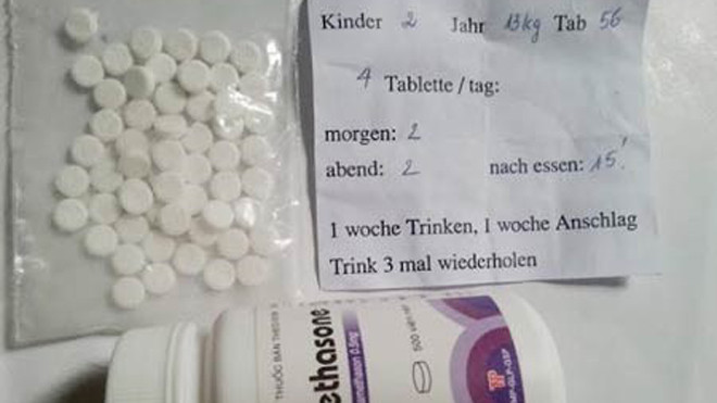 Mẫu thuốc thu được