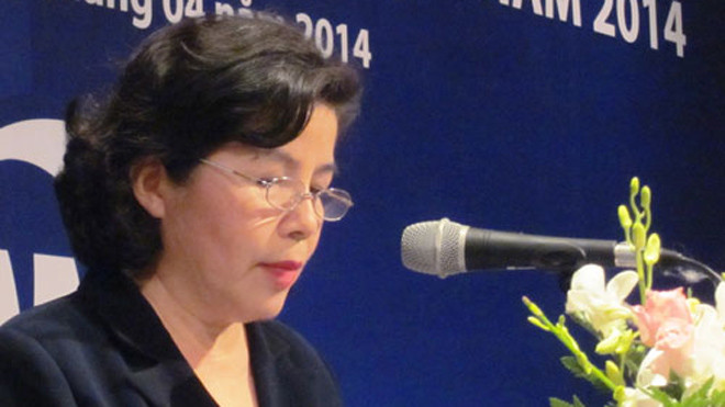 Chủ tịch Vinamilk Mai Kiều Liên cho biết sẽ điều chỉnh kế hoạch nếu kết quả kinh doanh tốt. Ảnh: VnExpress