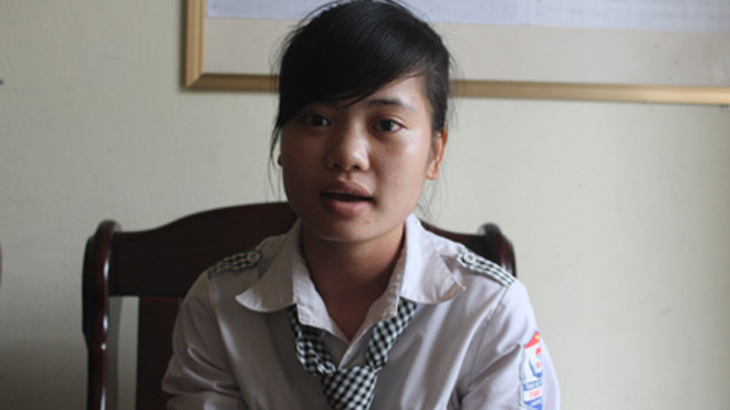 Em Đoàn Thị Nga là học sinh duy nhất của Trường THPT Thái Lão (Hưng Nguyên) đăng kí Lịch sử là môn thi tốt nghiệp tự chọn.