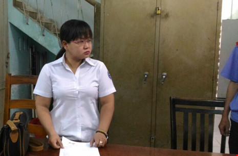 Nguyên chấp hành viên Đinh Thị Anh Đào. Ảnh: Pháp luật TP.HCM