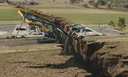 Khe nứt San Andreas chạy dọc bang California, Mỹ. Ảnh minh họa: Thewrap.