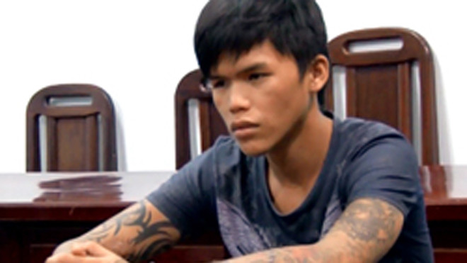 Trương Quốc Bảo tại cơ quan điều tra. Ảnh: Quốc Bảo