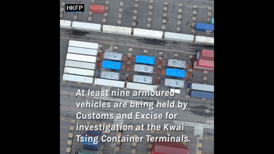 9 xe bọc thép Singapore bị tạm giữ ở Hong Kong