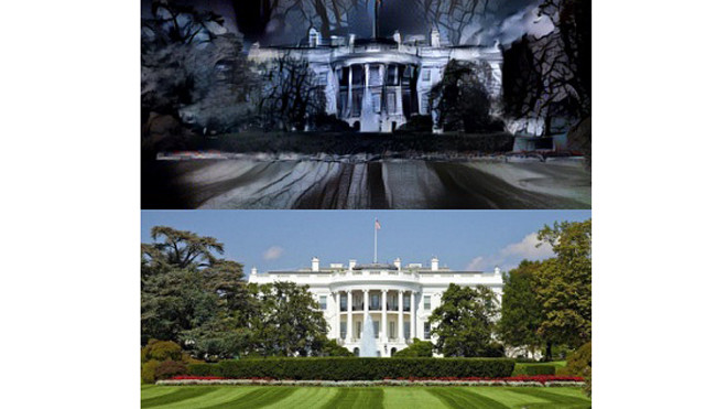 Thuật toán mới có thể biến bức ảnh trở nên đáng sợ đối với con người. Ảnh: nightmare_machine.