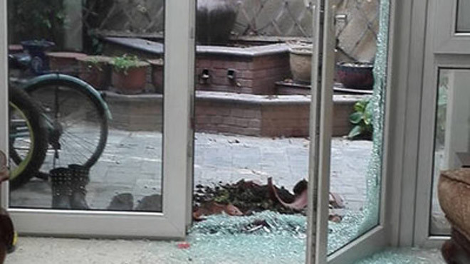 Hiện trường nhà Phàn Hinh Mạn sau vụ xô xát.