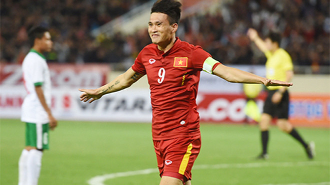 Bàn thắng vào lưới Indonesia tuần trước giúp Công Vinh vào top thống kê của Squawka. Ảnh: Giang Huy.