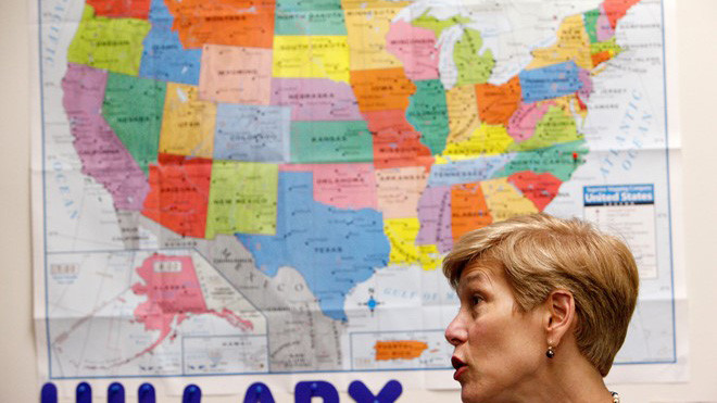 Trong những ngày tranh cử cuối cùng, cuộc đua giành phiếu bầu chủ yếu diễn ra ở các bang tranh chấp. Ảnh: Reuters.