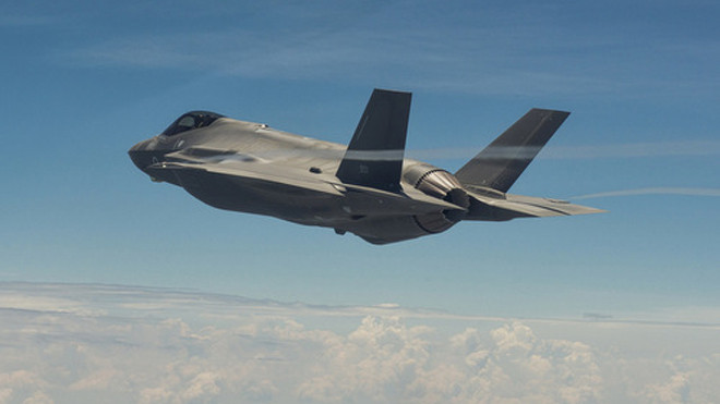 Chiếc F-35 đầu tiên của Israel trong quá trình thử nghiệm. Ảnh: Aviationist.
