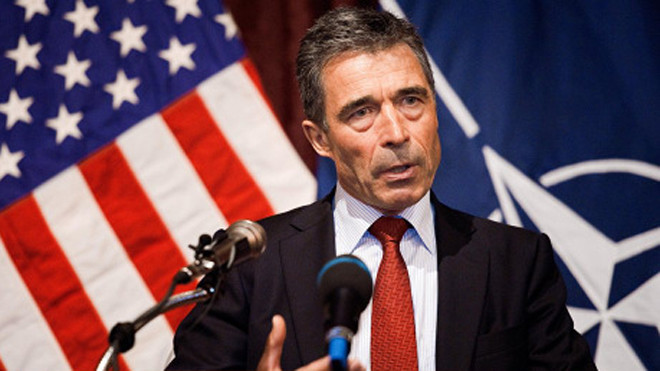 Cựu tổng thư ký NATO Anders Fogh Rasmussen. Ảnh: Flickr.