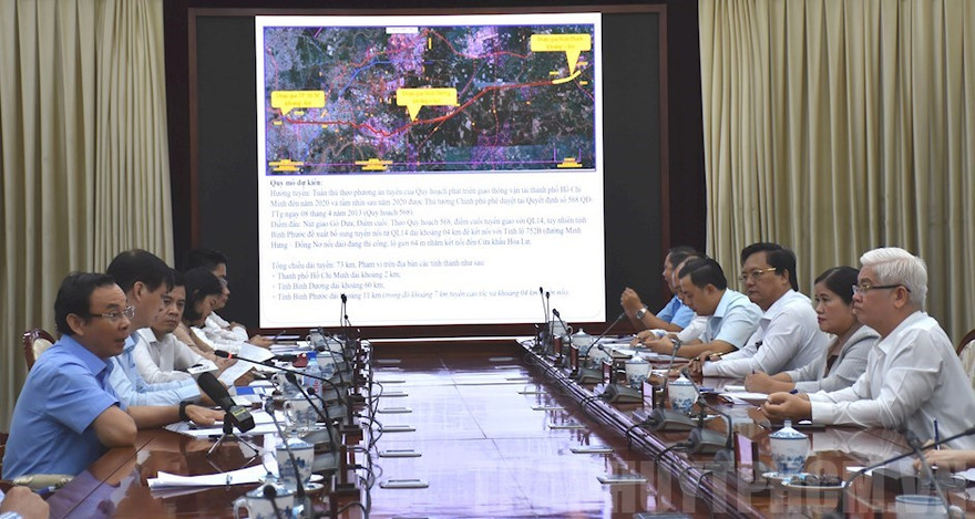 Ông Nguyễn Văn Nên cùng Bí thư Bình Phước bàn làm cao tốc TPHCM-Chơn Thành