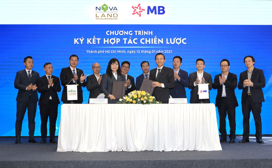 Novaland ký kết hợp tác chiến lược với Ngân hàng Thương mại Cổ phần Quân đội (MB).