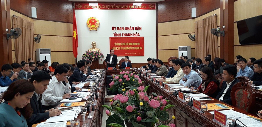 Toàn cảnh buổi làm việc 