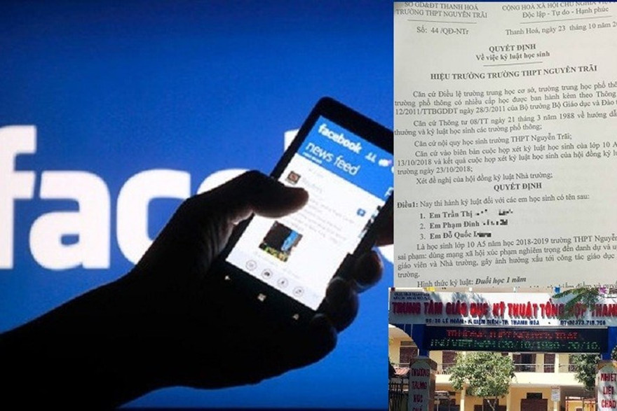 Hiệu trưởng trần tình vụ đuổi học 7 HS nói xấu thầy cô trên facebook