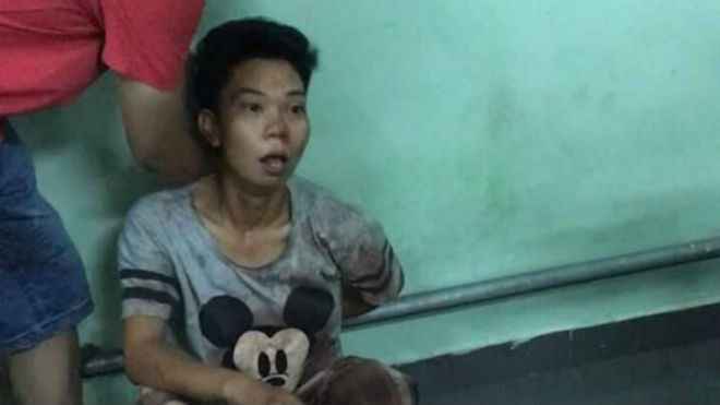 Đối tượng Nguyễn Thị Thùy tại cơ quan công an - Ảnh: Tuấn Thành