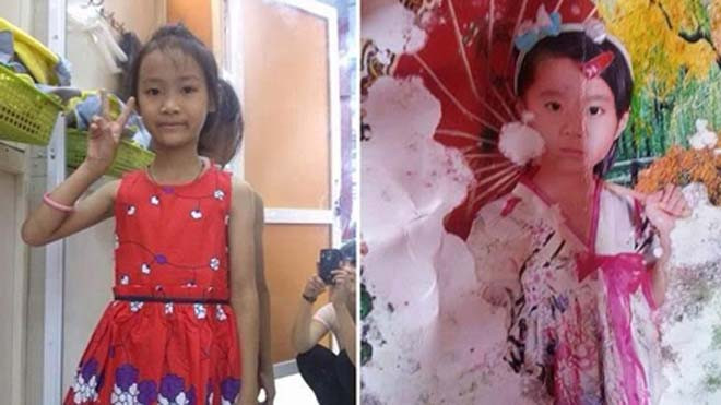 Cháu Tạ Thu Trang (ảnh phải) và cháu Nguyễn Thị Trang (bên trái).