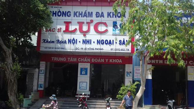 Phòng khám đa khoa bác sĩ Lực không có trong danh sách được cấp phép hoạt động của Sở Y tế tỉnh Gia Lai.