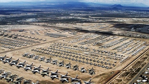 Trung tâm Bảo trì và Phục hồi Hàng không The Boneyard, bang Arizona, Mỹ. Ảnh: Huanqiu