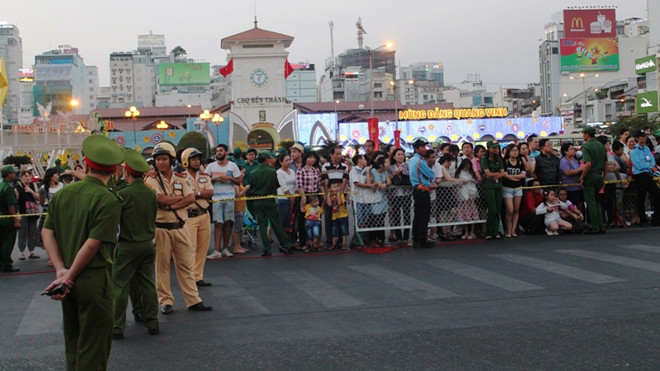 Nhiều tuyến đường sẽ bị cấm, hạn chế lưu thông trong thời gian tổng thống Mỹ đến thăm TPHCM. Ảnh Việt Văn