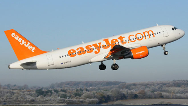 Một chiếc Airbus A320 của hãng easyJet. Ảnh: Mark Edwards