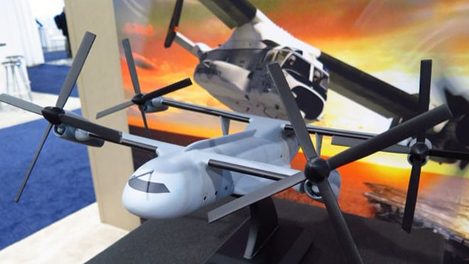 Mẫu concept siêu dị của Bell và Boeing. Ảnh: James Drew News