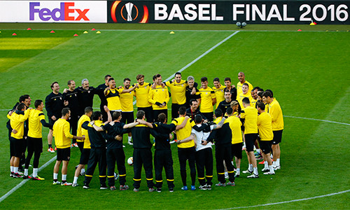 Sevilla là đội bóng thành công nhất trong lịch sử Cup UEFA / Europa League. Trận chung kết ở Basel hôm nay giúp họ có cơ hội lần thứ năm đăng quang ở sân chơi này. Ảnh: Reuters.