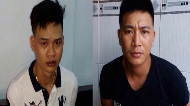 Nghi can Vũ (áo trắng) và Quân. Ảnh CA cung cấp.