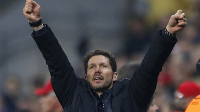 Simeone đứng trước ngưỡng cửa lịch sử tại Champions League. Ảnh: Reuters.